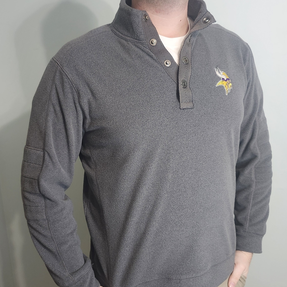 Tommy Bahama Minnesota Vikings Quarter Snap Pullover Sweatshirt Men’s M